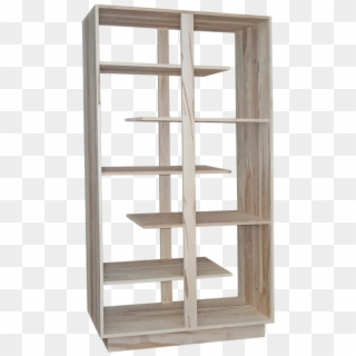 Staggered Bookshelf - Bookcase, HD Png Download