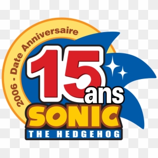 Sonic15th Logo Fr - Sonic The Hedgehog, HD Png Download