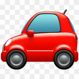 Emoji Car Auto Automobile Vechicle Bus Red Redcar Iphon - Car Emoji, HD Png Download