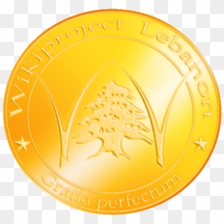 Wikiproject Lebanon Gold Medal - Coin, HD Png Download
