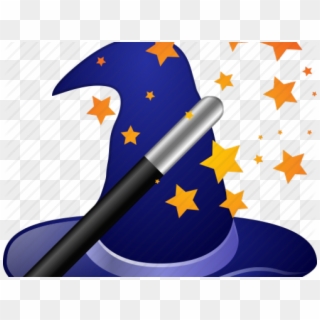 Wizard Hat Wand Clipart, HD Png Download