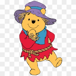 Winnie The Pooh Scarecrow , Png Download - Disney Thanksgiving Clip Art, Transparent Png
