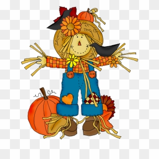 Harvest Clipart Scarecrow - Fall Scarecrow Clipart, HD Png Download