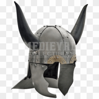 Medieval Viking Horned Helmet, HD Png Download