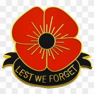 Lest We Forget Poppy Transparent Image - Remembrance Day 2018 Poppy, HD Png Download