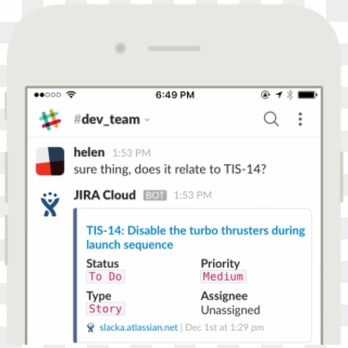 Connect Jira Projects To Your Slack Channels So The - Jira, HD Png Download