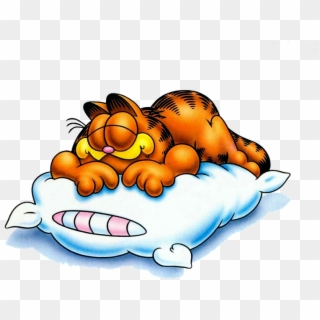 Garfield Png - Cartoons Sleeping, Transparent Png