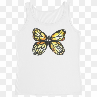 Black & Yellow Butterfly Ladies, HD Png Download