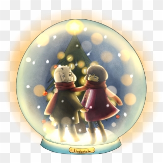 1024 X 1066 4 - Frisk And Asriel Christmas, HD Png Download