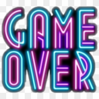 Gameover Game Over Neon Cute Grunge Tumblr - Game Over Wallpaper Iphone, HD Png Download