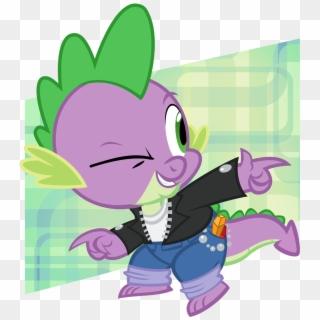 The Coolest Dragon In Town - My Little Pony Spike Cool, HD Png Download