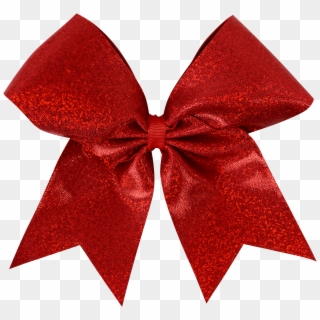 Red Disco I Love Cheer® Hair Bow - Ribbon, HD Png Download
