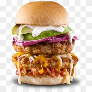 Recipe Tex-mex Chicken Burger - Mega Monster Cheeseburger Ihop, HD Png Download
