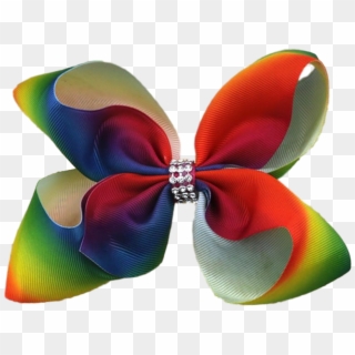 Hareena Hair Bow- Rhinestone Rainbow - Butterfly, HD Png Download