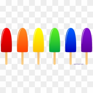Popsicles Rainbow Clipart - Clip Art Popsicles Png, Transparent Png
