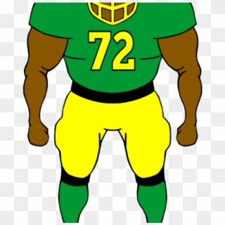 Football Players Clipart - Cartoon American Football Player Png, Transparent Png