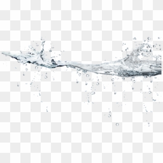 Drawn Water Droplets Water Splash - Drawing, HD Png Download