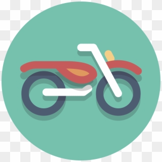Circle Icons Motorcycle - Motorcycle Png Icon, Transparent Png