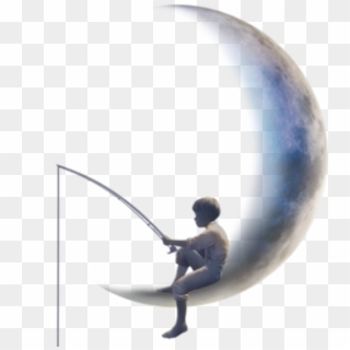 Moon Clipart Dreamworks - Dreamworks Boy On The Moon Drawing, HD Png Download