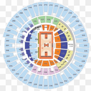 Seating Diagram Guide - State Farm Center Section 121, HD Png Download