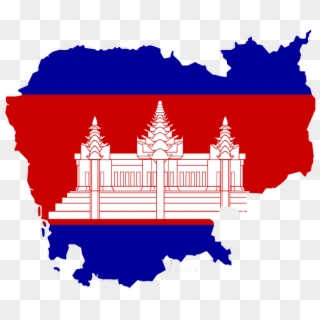 Educational Development Of Cambodia - Cambodia Map Flag, HD Png Download