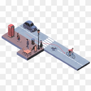 City Cycling, Published In 2012 And Edited By John - Zebra Crossing, HD Png Download