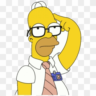 Homer Simpson Pensando Png - Homer Simpson Thinking Png, Transparent Png