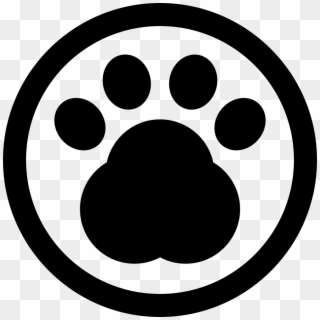 Pawprint In A Circle Of Pet Hotel Sign Svg Png Icon - Pet Icon Png Circle, Transparent Png