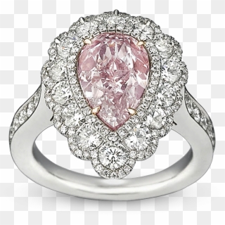 Fancy Pink Diamond Ring,, HD Png Download