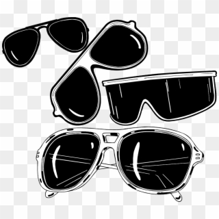 Sunglass Clipart Black And White - Sunglasses Illustration, HD Png Download