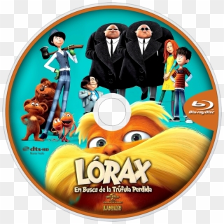 Seuss' The Lorax Bluray Disc Image - O Lorax Dvd Label, HD Png Download