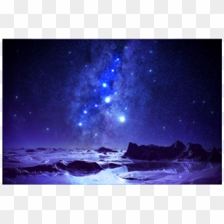 Backgound Night Sky Nightsky Galaxy Space Refection - Night, HD Png Download