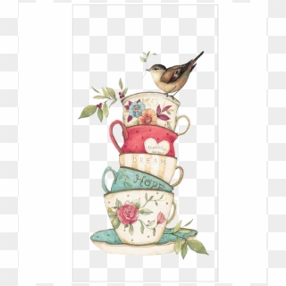 Tea Cup Art, Coffee Printable, Printable Vintage, Hand - Cute Tea Cup Clip Art, HD Png Download