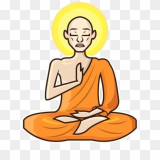 Png Transparent Library Clipart Images Of Buddha - Buddhist Monk Clipart, Png Download