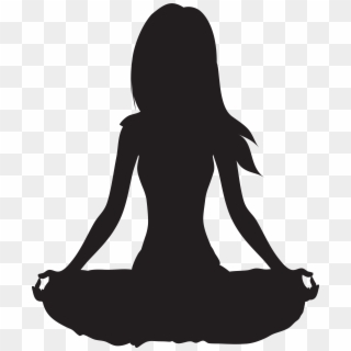 Free Meditating Buddha Silhouette Clipart, HD Png Download