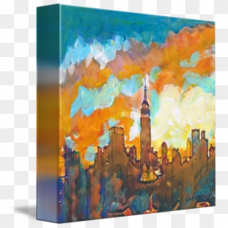 City Empire State Building And By Rd - Modern Art, HD Png Download