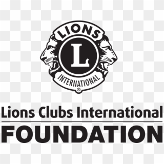 Lcif B&w Logo - Lions Club International, HD Png Download
