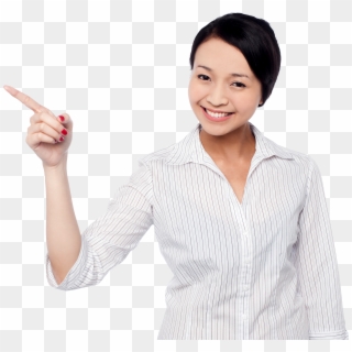 Girl Pointing Left Png Stock Photo - Girl, Transparent Png