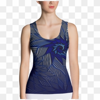 Blue Flame Tank Top - Top, HD Png Download