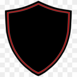 Shield Black/red Clip Art At Clker - Emblem, HD Png Download