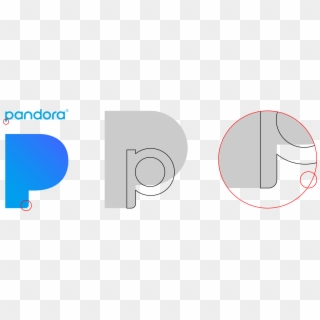 Pandora Logo Radius - Circle, HD Png Download