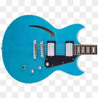 Reverend Manta Ray Hb Sky Blue Flame Maple - Electric Guitar, HD Png Download
