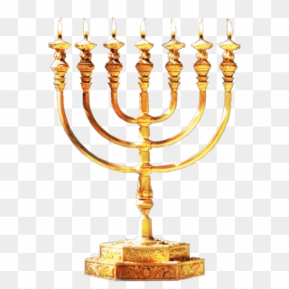 Menorah Gold - Judaism Menorah Transparent Back Ground, HD Png Download