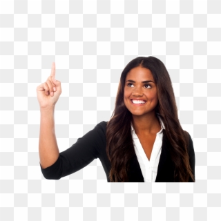 People Pointing Png - Woman Pointing Finger Png, Transparent Png