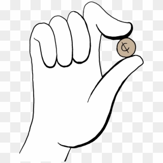Cartoon Hand Holding Something - Cartoon Hand Holding Penny, HD Png Download