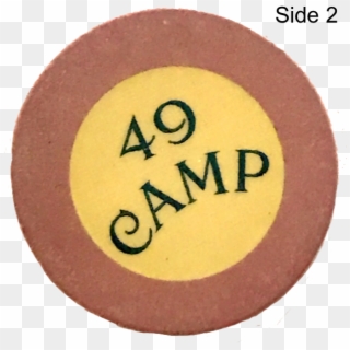 Antique 49 Camp Poker Chip - Circle, HD Png Download
