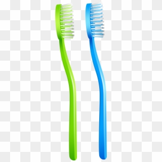 Green Blue Toothbrush Png Clip Art - Blue And Green Toothbrush, Transparent Png