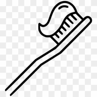 Png File Svg - Toothbrush Clipart Black And White, Transparent Png