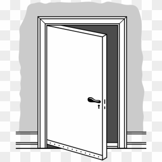 Door Png Black And White , Png Download - Открітіе Двери Пнг, Transparent Png