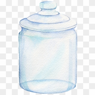 Hand Painted An Empty Jar Png Transparent, Png Download